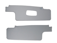 Sun visor set, grey. Porsche 911 1965-68 LHD (Left hand-drive) cars - 90173130121, 90173130221 - 901.731.301.21