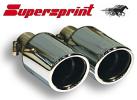 Exhaust Tail Pipes 90mm. Porsche Boxster 987 / 987C Cayman 2009>>   Supersprint - 246426