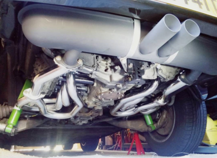 Twin uitlaat GT uitlaat met RSR headers past op 911 1968-89 - 1620612200, 1620101010, 91.410, 91410, 91111102500, 91111102505, 90111101111, 91022S, 90121101101, 91121102160, 91121102210