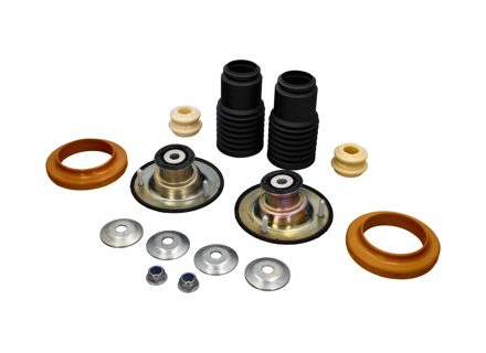 Rear Shock Absorber Top Mount & Overhaul Kit. Porsche 981 Boxster 2012-16 - PAF00855000, 98133320700, 98133305901, 98133350900, 98133350901, 98133350401, 98733330100, 98133350500