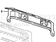 Rear Panel (chassis). Porsche 993 1994-98 - 99350109100GRV Rear Panel (chassis). Porsche 993 1994-98 - 99350109100GRV