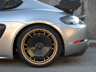 Disque aérodynamique en fibre de carbone pour jantes alliage. Porsche 718 GT4 RS Disque aérodynamique en fibre de carbone pour jantes alliage. Porsche 718 GT4 RS
