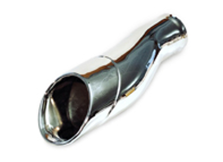 Exhaust tail pipes rolled lip outlet for Porsche 964 - 93011125201, 1620701000, 92.240S, 92240S, 9207101
