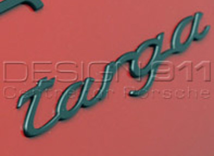 Insigne de couvercle arrière 'TARGA' NOIR. Porsche 991 Targa - 99155930901 Insigne de couvercle arrière 'TARGA' NOIR. Porsche 991 Targa - 99155930901