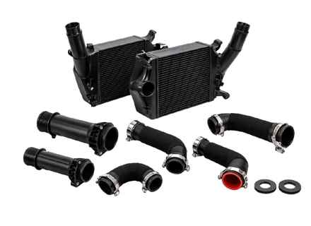 Kit échangeur et tuyau de pression en aluminium haute performance. Porsche 9YA Cayenne turbo / GTS - PAB14580300, PAB145803B, PAB14580400, PAB145804B, PAB145804E, PAB145803E - 8211