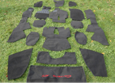 Interior floor carpet set. Porsche 911 RS VERSION 1974-89