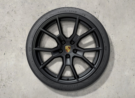 21-inch RS Spyder Design complete zomerwielenset gespoten in zwart (zijdeglans). Porsche Taycan (MK2) 2024>> - 9J1073663NN - 9J1073663NN