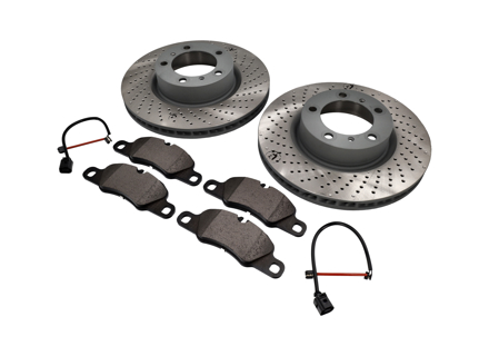 VORDERE Bremsbeläge und Bremsscheibenpaket Porsche 991 3.4L - 99735140101, 99735140201, 98135193904 VORDERE Bremsbeläge und Bremsscheibenpaket Porsche 991 3.4L - 99735140101, 99735140201, 98135193904