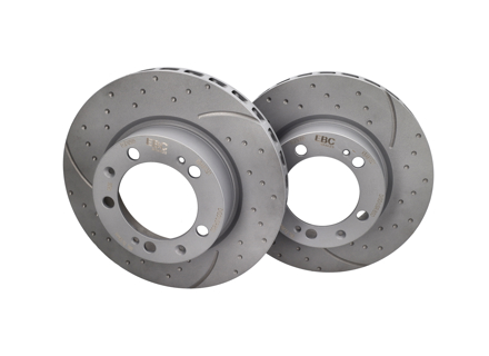 前刹车盘。适用于保时捷 944S2 / 944 Turbo / 968（EBC 沟槽 GD995） - 95135104102, 95135104103, 95135204101 - GD995