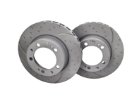 Brake Disc Rotor Front. Porsche 944S2 / 944 Turbo / 968 (EBC Groove GD995) - 95135104102, 95135104103, 95135204101 - GD995