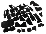 Complete interior carpet set for Porsche 911 85-89 Cabriolet LHD Complete interior carpet set for Porsche 911 85-89 Cabriolet LHD