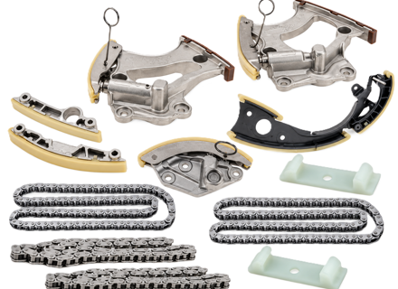Distributiekettingkit. Porsche 970 Panamera / 958 Cayenne 3.0L Hybrid - 95810516900, 958109465C, 95810551400, 95810550700, 95810550701, PAC109507, 95810546900 - PC022