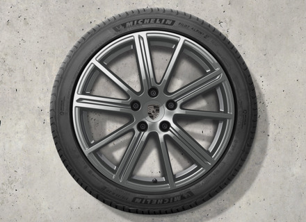 20" Panamera Turbo lichtmetalen velgen (in Adamantium) en winterbanden Origineel Porsche - 976044600B