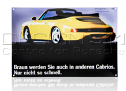 Emaille plaat Porsche Classic 964 Cabrio - PCG00096410 Emaille plaat Porsche Classic 964 Cabrio - PCG00096410