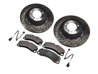 Juego de discos y pastillas de freno delanteros. Porsche 718 Boxster Spyder / 718 Cayman GT4 - 98135140581, 98135140681