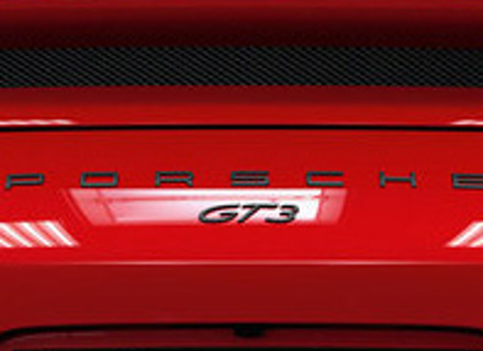 Badge Arrière 'PORSCHE GT3' Noir pour Porsche 991.2 - 99104480386041