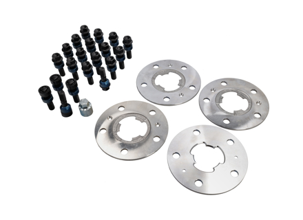 Kit entretoises de roue 5 mm avec boulons de roue noirs. Porsche 958 Cayenne - 95804450000