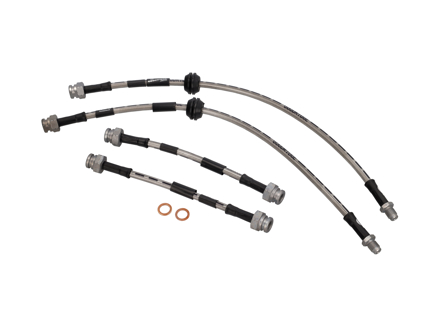 Flexibles de frein Goodridge en acier inoxydable. Porsche 944 / 944 S / 944 S2 / 944 Turbo - 477611071B, 944611071F