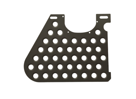 Piso de aluminio para el lado del pasajero con volante a la derecha. Porsche 911 coupé de 1969 a 1989 - 90155106242, 90155106123 - SL-FB-22-B - RHD w AC