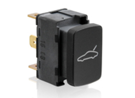 Interruptor de punta para desbloqueo del maletero, Matt Black. Porsche 996 >>2002 Targa - 99661310710A05