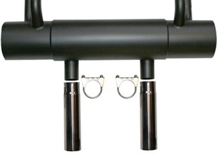 Uitlaatdemper / Demper Achterbak. Porsche 912 VS - 1620603200, PO-92105, 61611101005