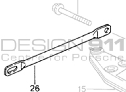 Gearbox Mount Strut. Porsche 964 / 993 - 99350462100 Gearbox Mount Strut. Porsche 964 / 993 - 99350462100