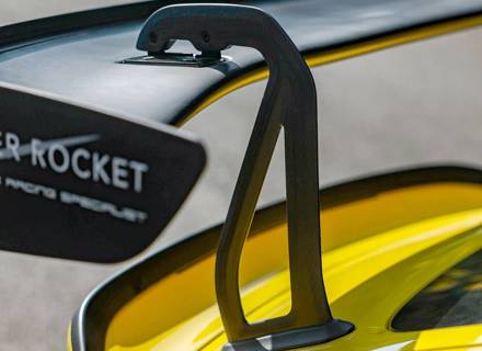 Set riser a collo di cigno per alettone posteriore in fibra di carbonio a secco da 3 pollici. Porsche 718 GT4 RS - 9GT827465D, 9GT827466D - SRRISERCF