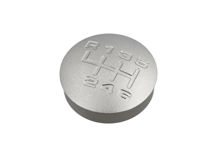 Insert de pommeau de levier de vitesse en alliage gravé pour Porsche 968 / 993 - 944424075028YR