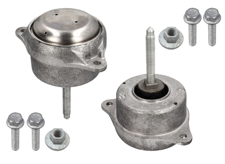 Engine mounts, SET OF 2. Porsche 996 C2 / C4 1997-05 - 99337504908, 99337504906 - 993.375.049.08