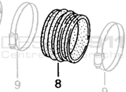 Manicotto del corpo farfallato. Porsche 996 GT3 00-01 - 99611062192 Manicotto del corpo farfallato. Porsche 996 GT3 00-01 - 99611062192