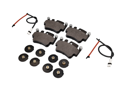 REAR Brake pads, sensors, shims kit Porsche 996 Turbo / 996 C4S Brembo - 99635208602, 99635208600, 99661236501, 99635294903, 99635294904BRE, 99635294904