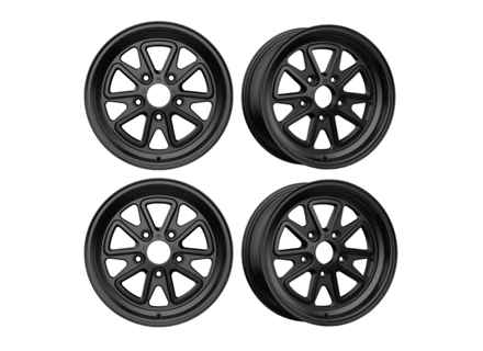 Set di cerchi in lega Outlaw52 001 da 16" Nero Asfalto. Porsche 911 - 001AB-67053+23, 001AB-68053+10 Set di cerchi in lega Outlaw52 001 da 16" Nero Asfalto. Porsche 911 - 001AB-67053+23, 001AB-68053+10