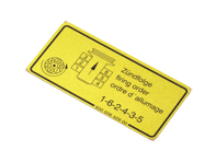 Sticker ignition firing order. Porsche 911 / 930 - 93000650900 - 1601500506 Sticker ignition firing order. Porsche 911 / 930 - 93000650900 - 1601500506