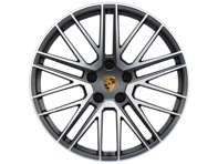 Turbo V rear alloy wheel in Titanium finish 21' 11J ET66 (Winter) PCD 5/130 - 992601025POC6 Turbo V rear alloy wheel in Titanium finish 21' 11J ET66 (Winter) PCD 5/130 - 992601025POC6