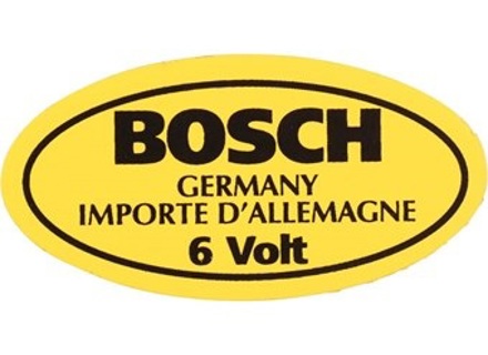 Sticker '6 Volt' voor Porsche 356 - PCG70100800