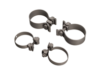 Fascette in titanio per tubo di scarico e terminale. Porsche 991.2 Carrera - 99711123080, 99711124030, 99711123081