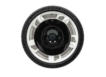 EVO Aero Scheibenrad hinten, Carbonfaser für Leichtmetallfelge. Porsche 9J1 Taycan Cross Turismo