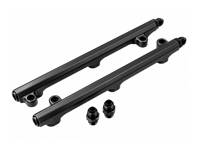 CNC-Machined Fuel Rail Kit Black Anodised. Porsche 964 / 993 3.6L - 99311004002, 99311004004, 96411030700, 96411030800 - AMS9050033