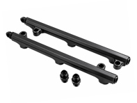 CNC-Machined Fuel Rail Kit Black Anodised. Porsche 964 / 993 3.6L - 99311004002, 99311004004, 96411030700, 96411030800 - AMS9050033