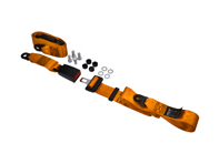 Cintura addominale posteriore statica a 2 punti in arancione (set di 2). Porsche 911 78-89 / 964 / 993 / 968 / 924 / 944 - 47785779570B, 911116 Cintura addominale posteriore statica a 2 punti in arancione (set di 2). Porsche 911 78-89 / 964 / 993 / 968 / 924 / 944 - 47785779570B, 911116