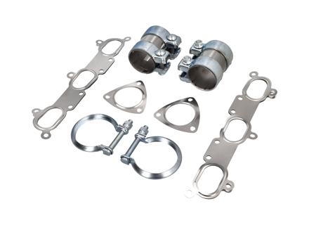 排气管配件套件。保时捷 (911) 996 GT3 - 99611110771, 99611111350, 99711152000, 99611110800