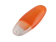 Indicator lens front, Amber / Clear. Porsche 914 - 91463193710 Indicator lens front, Amber / Clear. Porsche 914 - 91463193710