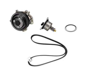 Water pump, belt & thermostat kit. Porsche 991.2 Carrera / 992.1 Carrera / 2S / 4S / turbo / 992.2 Carrera 2 - 9A210604902, 0PB121005A, 0PB121005C, 0PB121005E, 9A712168800, 0PB121688, 9A110655900, 9A110622603, 9A110622602, 9A712111000, 0PB121110A, 0PB903137A, 9A110221800, 0PB903137G