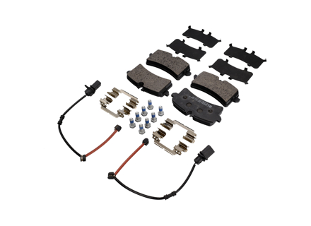 Remblokken achter met accessoires, Zimmerman standaarduitvoering. Porsche 95B Macan Turbo. - 24643.170.2, 95B698451, 95B698451A, 95B698451B, 95B698451L - 24643.170.2