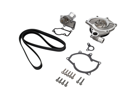 Kit bomba de agua con correa y termostato. Porsche Boxster 986 / 996 (sin Turbo) - 99610601155, 996.106.11.55, 99610601156, 99610601157, 99610215165, 99610632650, 99610601360, 99610601151, 99610601153, 99610601154, 99610601361