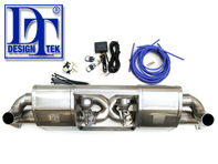 DesignTek front Muffler X-Pipe exhaust with valvetronic switch Porsche 991.1 - 115280-01, 99111133105, 99111133107, 99111133104, 99111133106 DesignTek front Muffler X-Pipe exhaust with valvetronic switch Porsche 991.1 - 115280-01, 99111133105, 99111133107, 99111133104, 99111133106