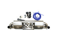 Silenciador de escape delantero DesignTek X-Pipe con interruptor Valvetronic Porsche 991.1 - 115280-01, 99111133105, 99111133107, 99111133104, 99111133106