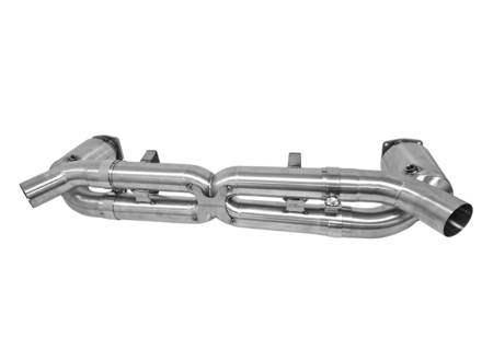 Silenziatore di scarico sportivo bypass x tubo con convertitori catalitici. Porsche 997.2 turbo - 99711102730, 99711102731, 99711102732, 99711300930, 997113009AX, 99711301030, 997113010AX - 9M99711102732