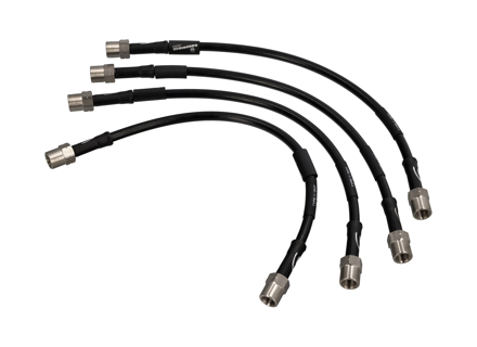 Juego de mangueras de freno de acero inoxidable Goodridge SPR0900-4C. Porsche 986 Boxster - 99635513901, 99635513900, 99635513903, 99635513904, SPR0900-4C, SPR0900-4P