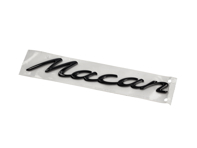 Opschriften/belettering Macan in hoogglans zwart. Achterklep/kofferbak Porsche Macan 95B.2